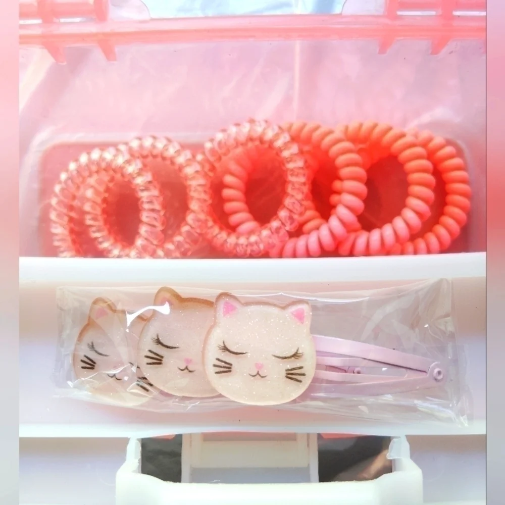 Justice Meowmazing Hair Accessories Carry Case